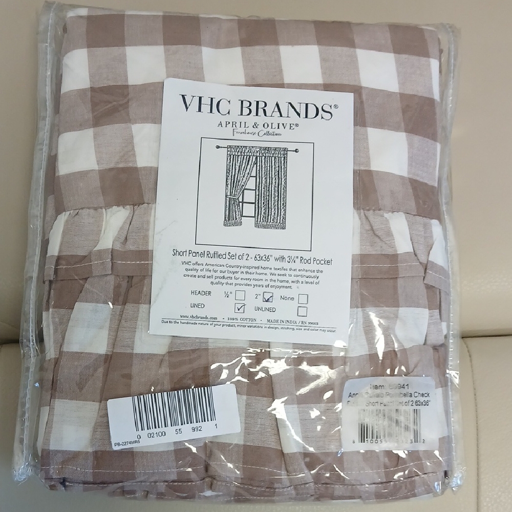April & Olive Tan and White Checkered Wallpaper